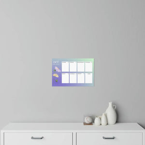 Stylish October Planner Wall Decals - Durable Polyester - Dipaliz - Home Decor