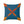 Modern Polyester Square Pillow - Blue Radial Abstract - Dipaliz - Throw Pillows
