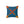 Modern Polyester Square Pillow - Blue Radial Abstract - Dipaliz - Throw Pillows