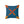 Modern Polyester Square Pillow - Blue Radial Abstract - Dipaliz - Throw Pillows