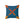 Modern Polyester Square Pillow - Blue Radial Abstract - Dipaliz - Throw Pillows
