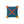 Modern Polyester Square Pillow - Blue Radial Abstract - Dipaliz - Throw Pillows