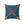 Modern Polyester Square Pillow - Blue Radial Abstract - Dipaliz - Throw Pillows