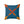 Modern Polyester Square Pillow - Blue Radial Abstract - Dipaliz - Throw Pillows
