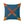 Modern Polyester Square Pillow - Blue Radial Abstract - Dipaliz - Throw Pillows