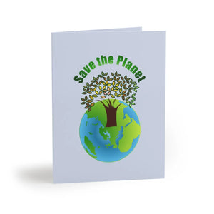 Eco Friendly Greeting Cards - Matching White Envelopes - Dipaliz - & Note