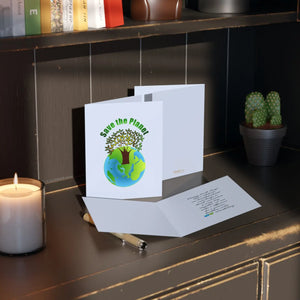 Eco Friendly Greeting Cards - Matching White Envelopes - Dipaliz - & Note