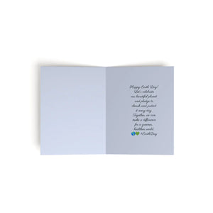 Eco Friendly Greeting Cards - Matching White Envelopes - Dipaliz - & Note