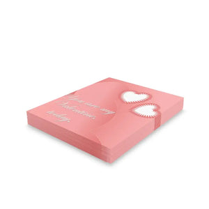 Paper Products - Valentine Day Cards Pink Greeting Romantic Set - Dipaliz
