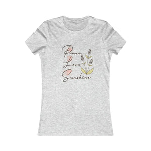 Soft Women’s Favorite Tee - Peace Love Sunshine - Dipaliz - T-shirts - s