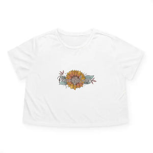 Flowy Cropped Tee - Boho Chic Style for Women - Dipaliz - White / s - T-shirts