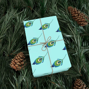 Chic Peacock Feather Gift Wrap Papers - Fashion Inspired - Dipaliz - Wrapping Paper
