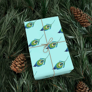 Chic Peacock Feather Gift Wrap Papers - Fashion Inspired - Dipaliz - Wrapping Paper