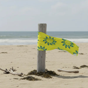 Vibrant Peacock Feather Towel - Soft Cotton Beach - Dipaliz - Towels