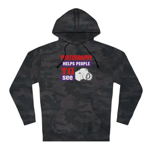 Photography Sweatshirt - Unisex Hooded Comfort Style - Dipaliz - Black Camo / s - Hoodies