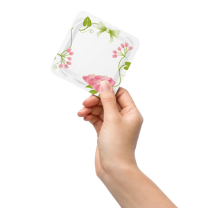 Pink Flower Coasters – Heat Resistant Floral - Dipaliz