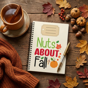 Dipaliz autumn leaves spiral notebook ruled letter size - notebooks & notepads