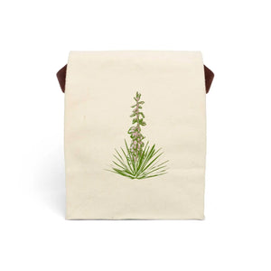 DipaliZ Plant print lunch bag in natural organic cotton canvas