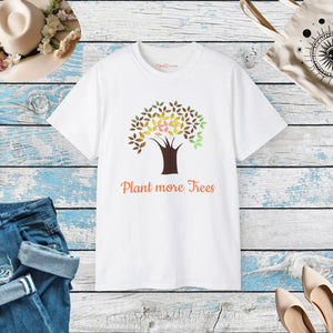 Soft Cotton Plant More Trees T-shirt Eco-friendly Gift - Dipaliz - T-shirts - s