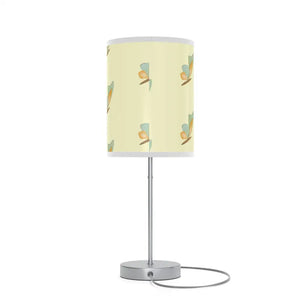 Pretty Flowers Table Lamp Yellow Steel Base us Ca Plug - Dipaliz - White / Silver / one Size - Lamps