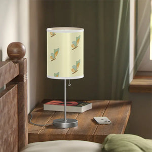 Pretty Flowers Table Lamp Yellow Steel Base us Ca Plug - Dipaliz - White / Silver / one Size - Lamps