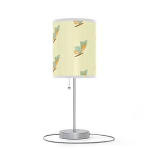 Pretty Flowers Table Lamp Yellow Steel Base us Ca Plug - Dipaliz - White / Silver / one Size - Lamps