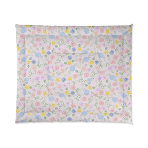 Pretty Nature Print on Pink Comforter - Quilts & Comforters