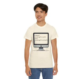 T-shirt - Javascript Programming Computer Nerd Tee Heavy Cotton Coding Apparel