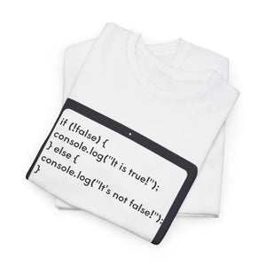 T-shirt - Javascript Programming Computer Nerd Tee Heavy Cotton Coding Apparel