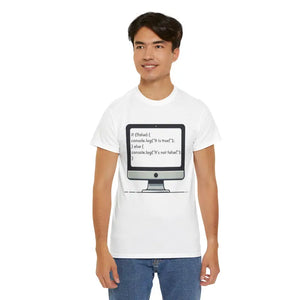 T-shirt - Javascript Programming Computer Nerd Tee Heavy Cotton Coding Apparel