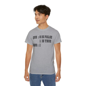 Bold True False Programming T-shirt - Cotton Apparel - Dipaliz - T-shirts - s