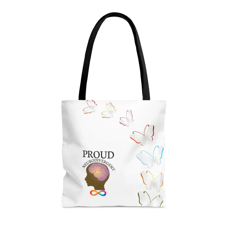 Proud Neurodivergent Butterflies Tote Bag - Medium Bags