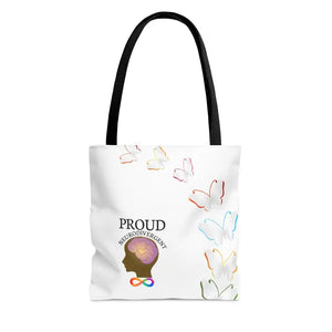 Proud Neurodivergent Tote Bag - Trendy Statement Style - Dipaliz - Small - Handbags