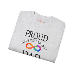 Bold Neurodivergent Dad Cotton Tee - Graphic Print - Dipaliz - T-shirts - 5xl