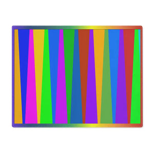 Rainbow Stripes Placemats - Vibrant Cloth Table Decor - Dipaliz - 18’’ × 14’’