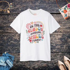 Eco-friendly be the Reason Someone Smiles Today T-shirt - Dipaliz - T-shirts - 5xl