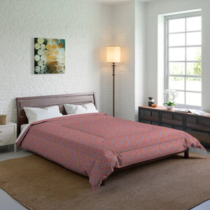 Blue Geometrical Pattern – Polyester Comforter - Dipaliz - Quilts & Comforters