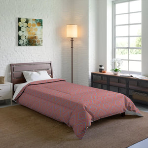 Blue Geometrical Pattern – Polyester Comforter - Dipaliz - Quilts & Comforters