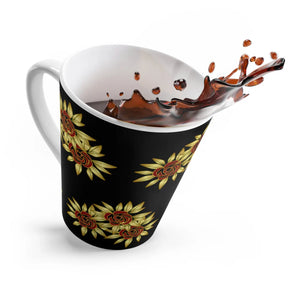 Red Roses Latte Mug – Ceramic Floral Gift - Dipaliz - Mugs