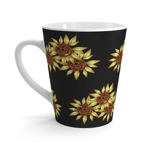 Red Roses Latte Mug – Ceramic Floral Gift - Dipaliz - Mugs