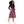 Red Striped Long Sleeve Midi Dress – Jersey - Dipaliz - Dresses - Xs