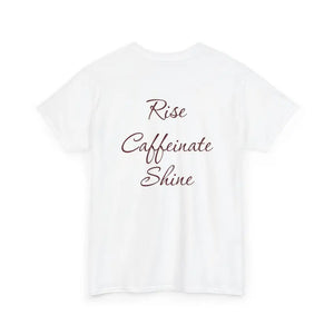 Rise Caffeinate Shine Bicycle T-shirt - Heavy Cotton Tee - Dipaliz - T-shirts