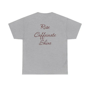 Rise Caffeinate Shine Bicycle T-shirt - Heavy Cotton Tee - Dipaliz - T-shirts