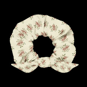Eco Friendly Recycled Scrunchie Rose Flowers one Size - Dipaliz - Ponytail Holders