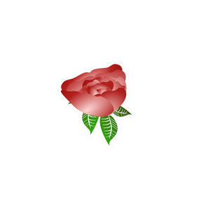 Chic Kiss Cut Vinyl Decals - Elegant Rose Design - Dipaliz - Home Decor