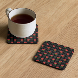 Modern Black Weaved Cork Coaster - Chic Kitchen Decor - Dipaliz - Coasters