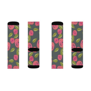 Vibrant Sublimation Socks - Swirl Design Grey - Dipaliz