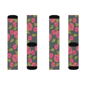 Vibrant Sublimation Socks - Swirl Design Grey - Dipaliz