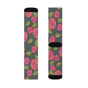 Vibrant Sublimation Socks - Swirl Design Grey - Dipaliz