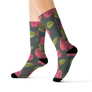 Vibrant Sublimation Socks - Swirl Design Grey - Dipaliz